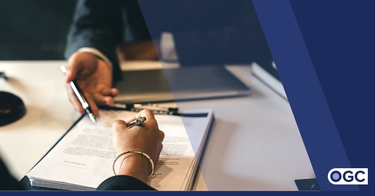 OGC Healthcare provider reviewing insurance contract terms