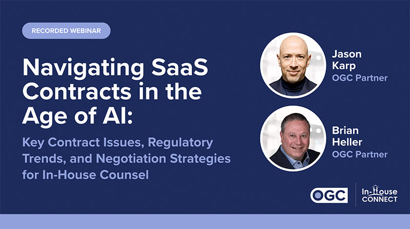 OGC Webinar Navigating SaaS Contracts in the Age of AI