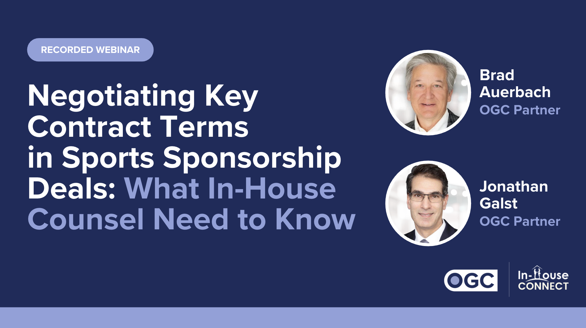 OGC Webinar Sports Sponsorship Deals